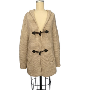 Italian Wool Blend Toggle Front Cardigan Sweater | Size M -Marv